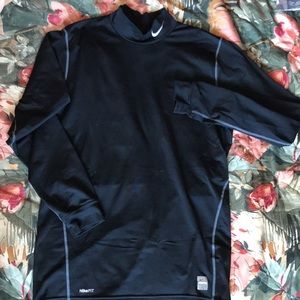 Nike pro mock neck long sleeve thermal/pullover